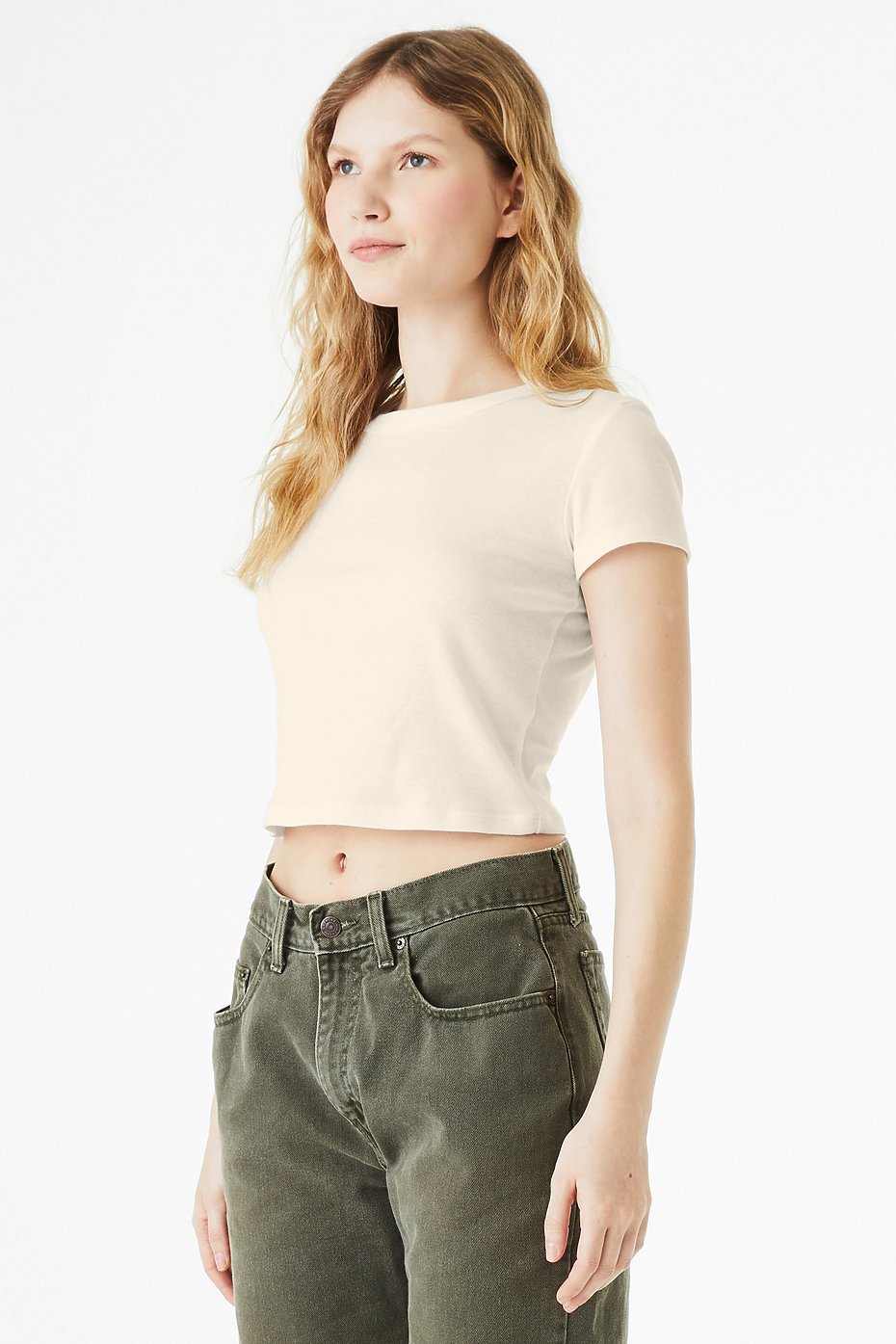 Women's Micro Rib Baby Tee - Image 5