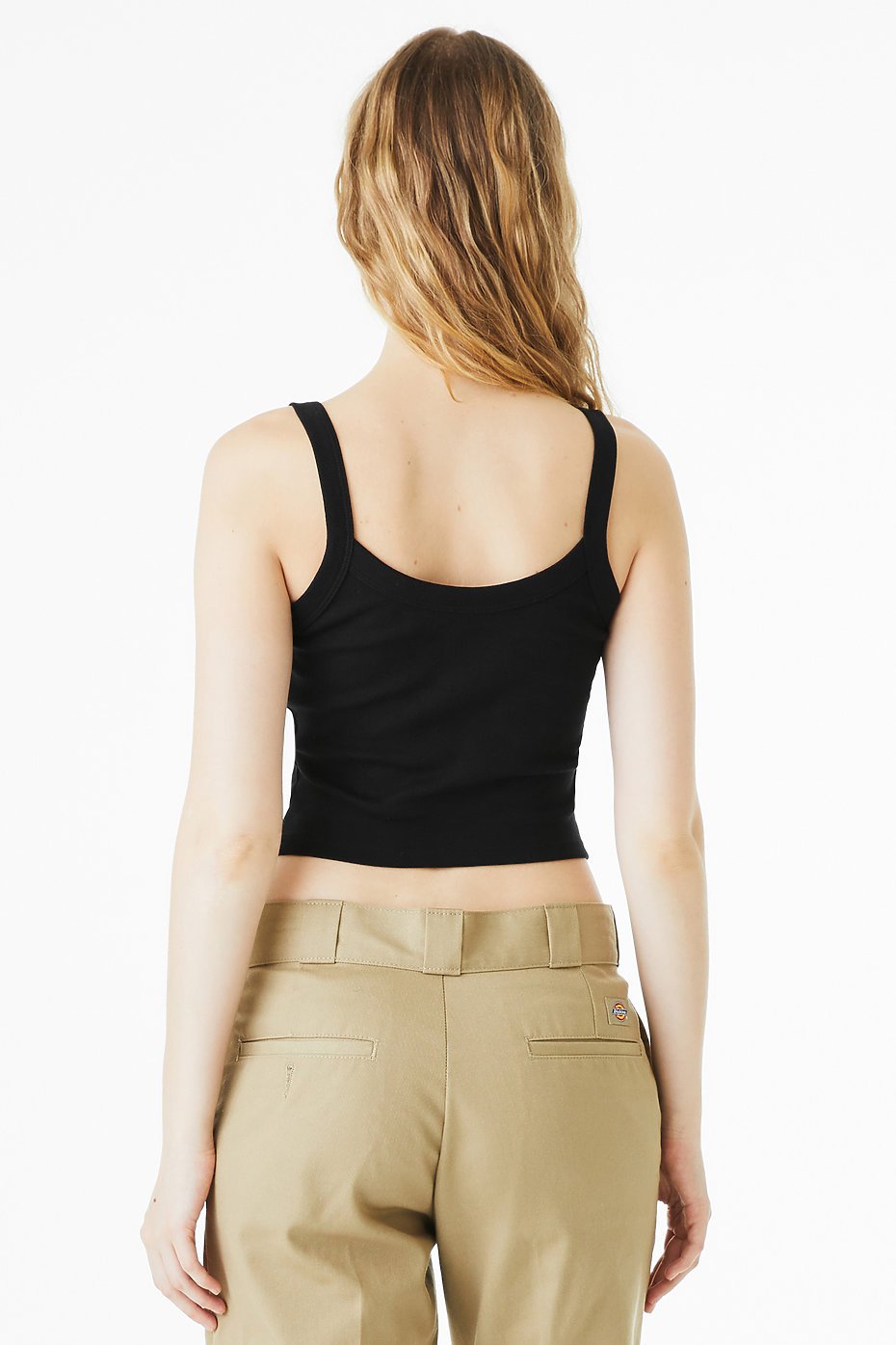 Women's Micro Rib Spaghetti Strap Tank - Image 3