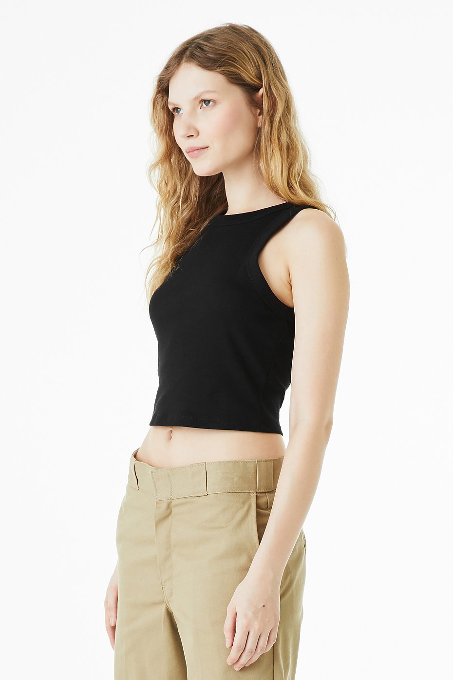 Women's Micro Rib Racer Tank - Image 3