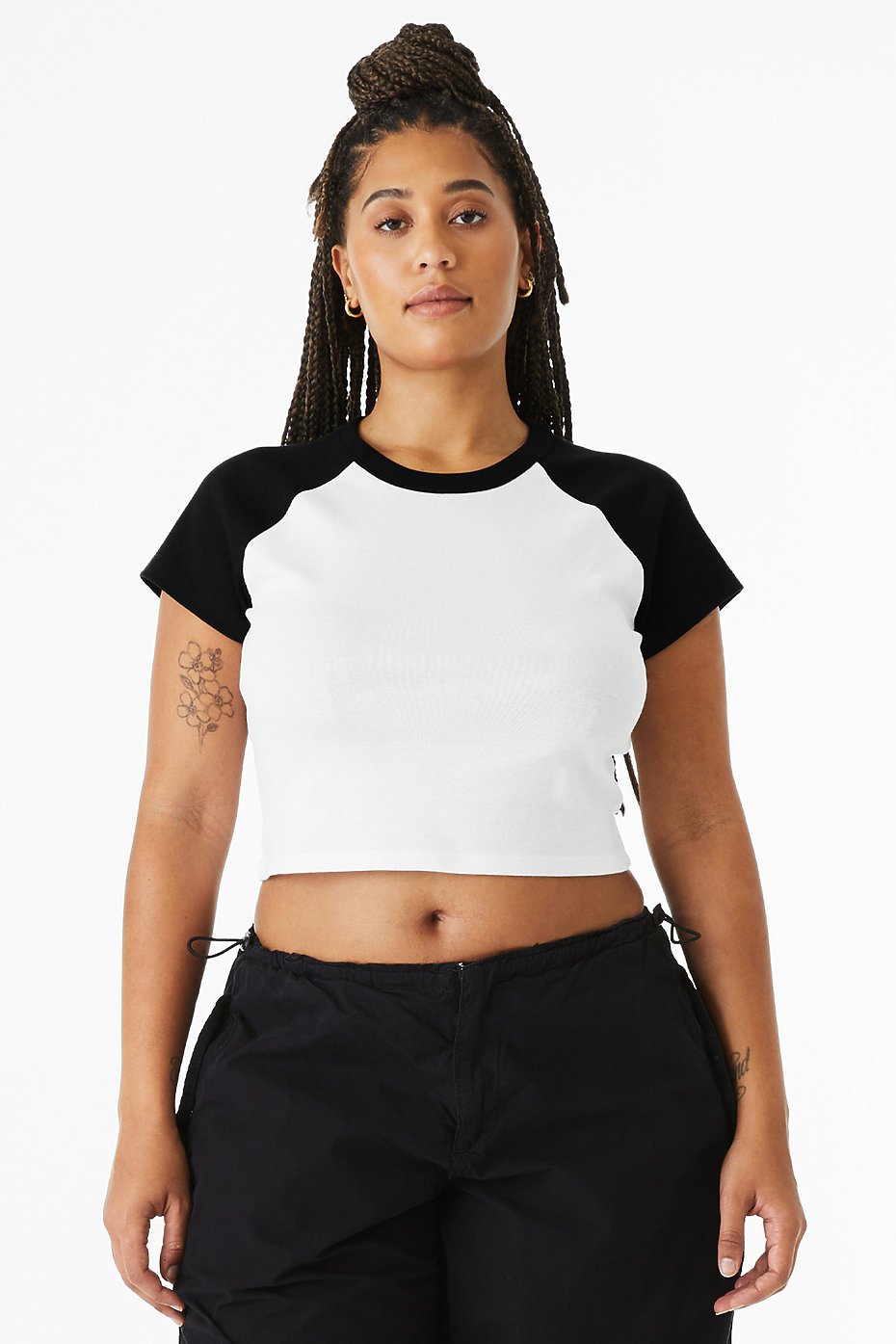 Women's Micro Rib Raglan Baby Tee