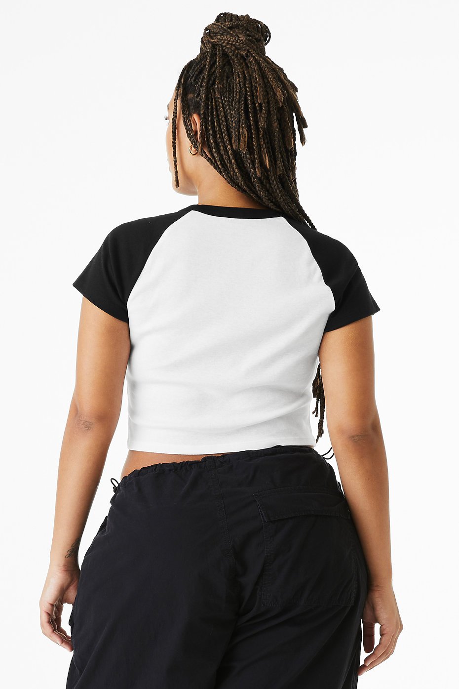 Women's Micro Rib Raglan Baby Tee - Image 3