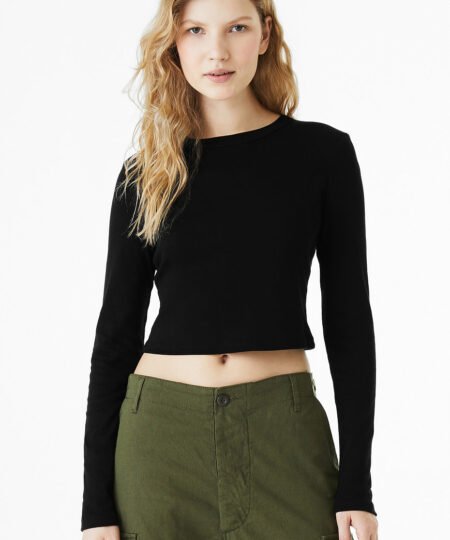 Women's Micro Rib Long Sleeve Baby Tee